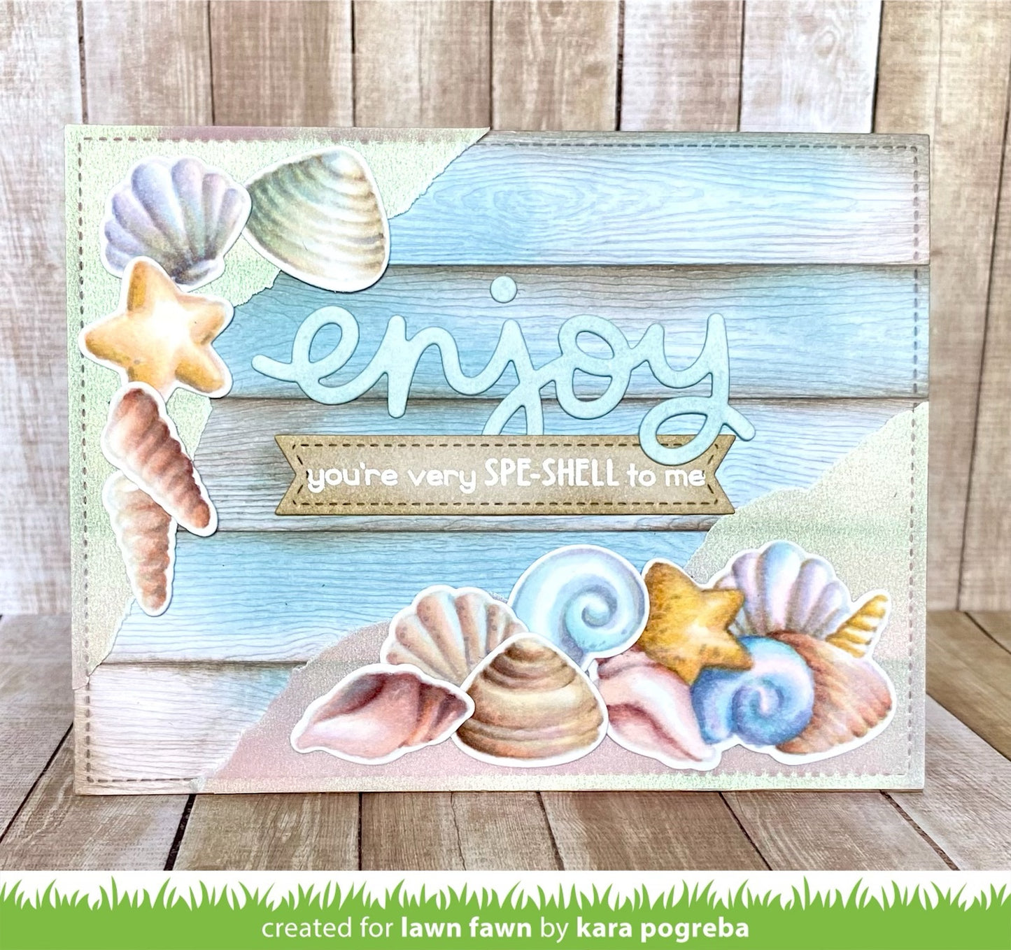 How You Bean  Seashell Add-On Stamp Set