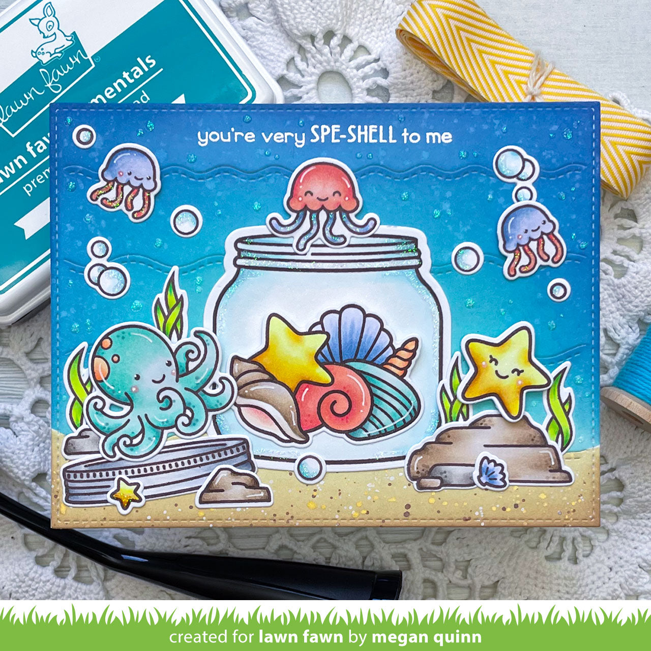 How You Bean  Seashell Add-On Stamp Set