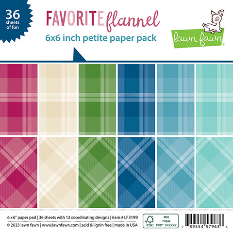 Favorite Flannel 6X6 Petite Paper Pack
