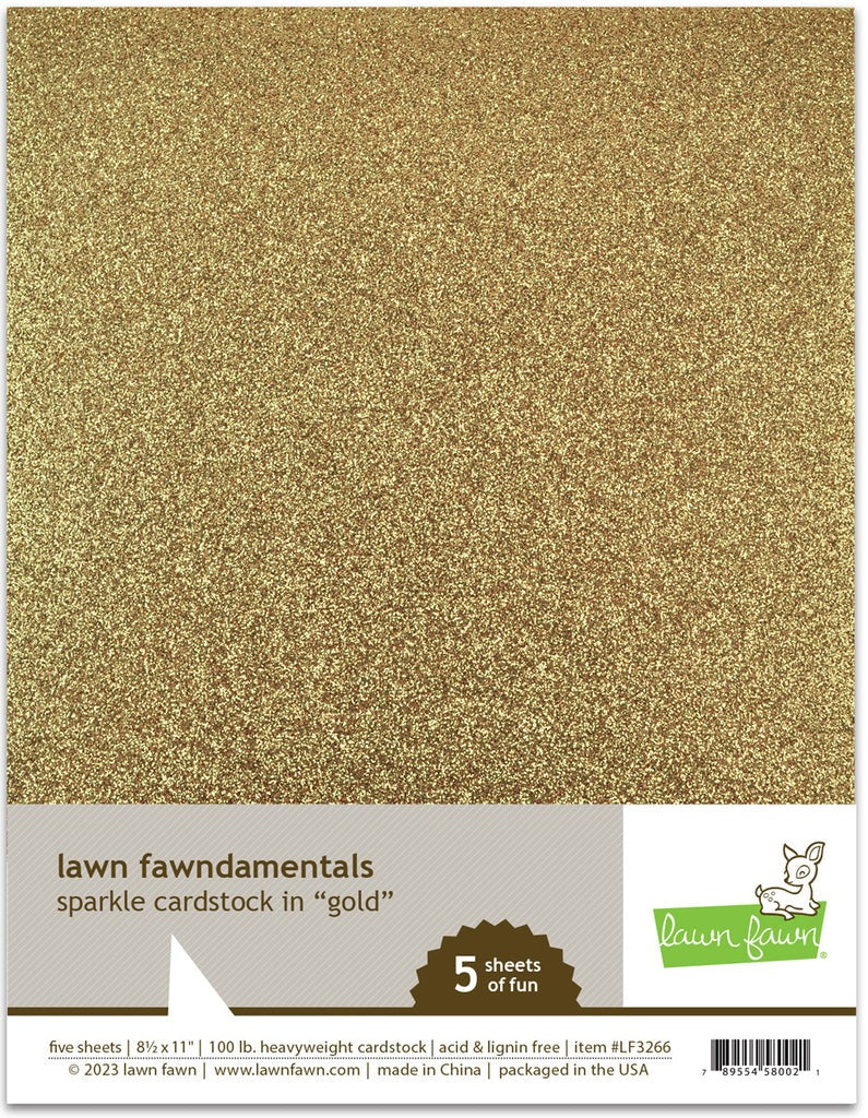 8.5 x 11 Sparkle Cardstock - Gold
