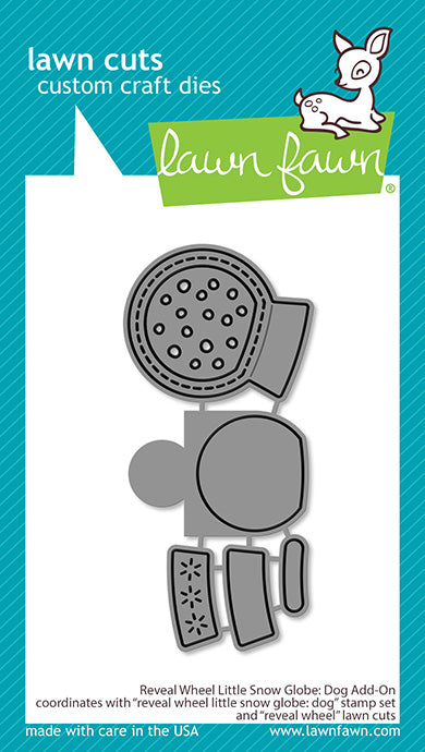 Reveal Wheel Little Snow Globe: Dog Add-On Lawn Cuts