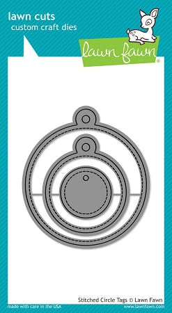 Stitched Circle Tags Lawn Cuts