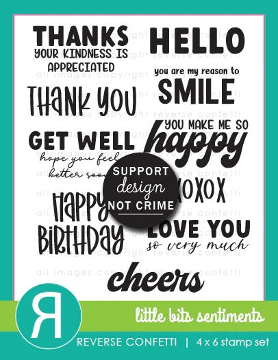 Little Bits Sentiments Stamp Set