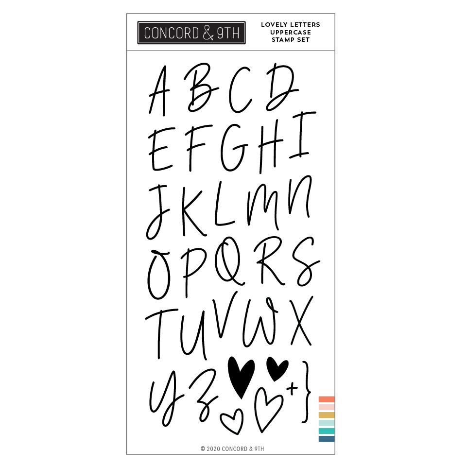 Lovely Letters Uppercase Stamp Set