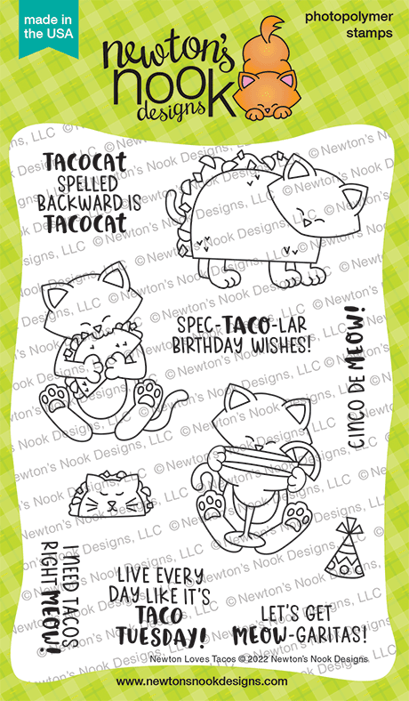 Newton Loves Tacos Stamp Set