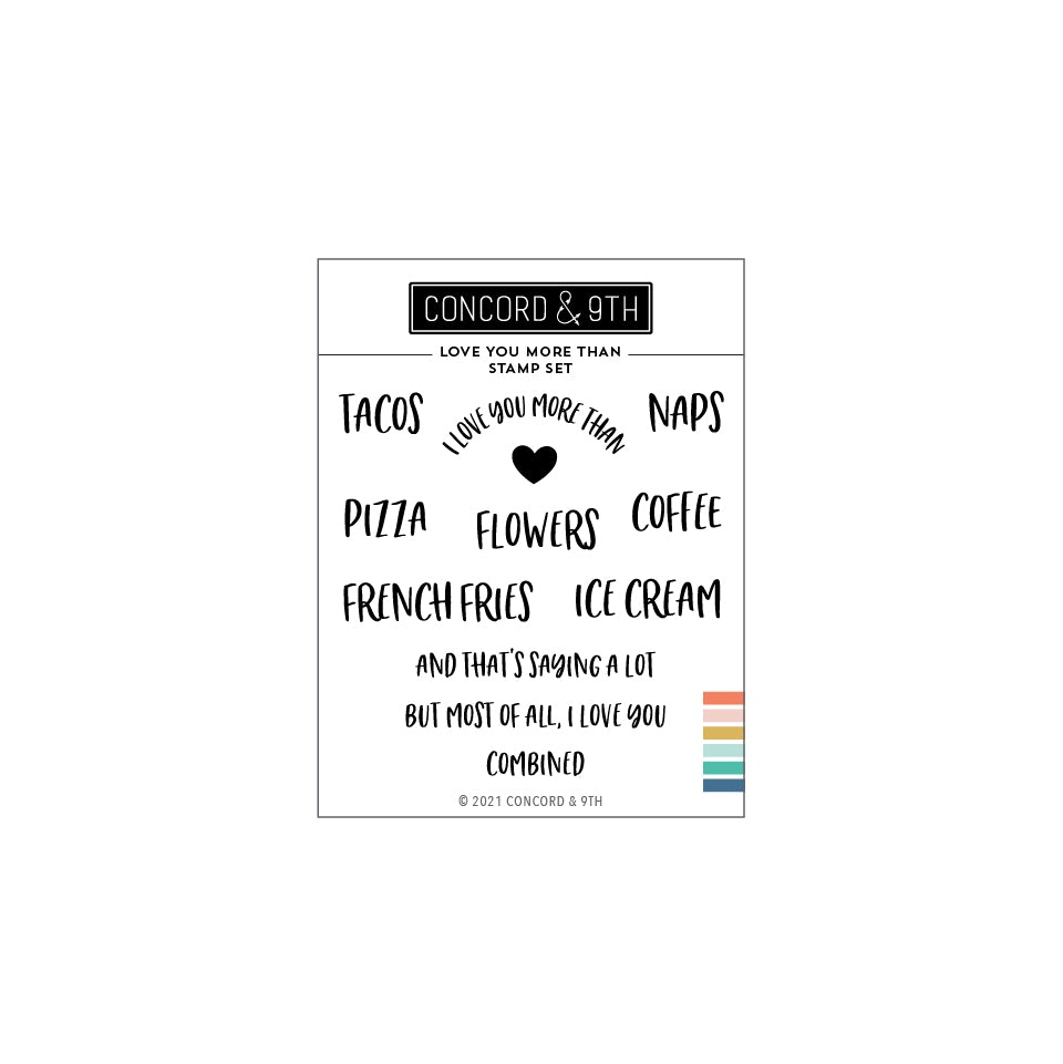 Love You More Than Stamp Set