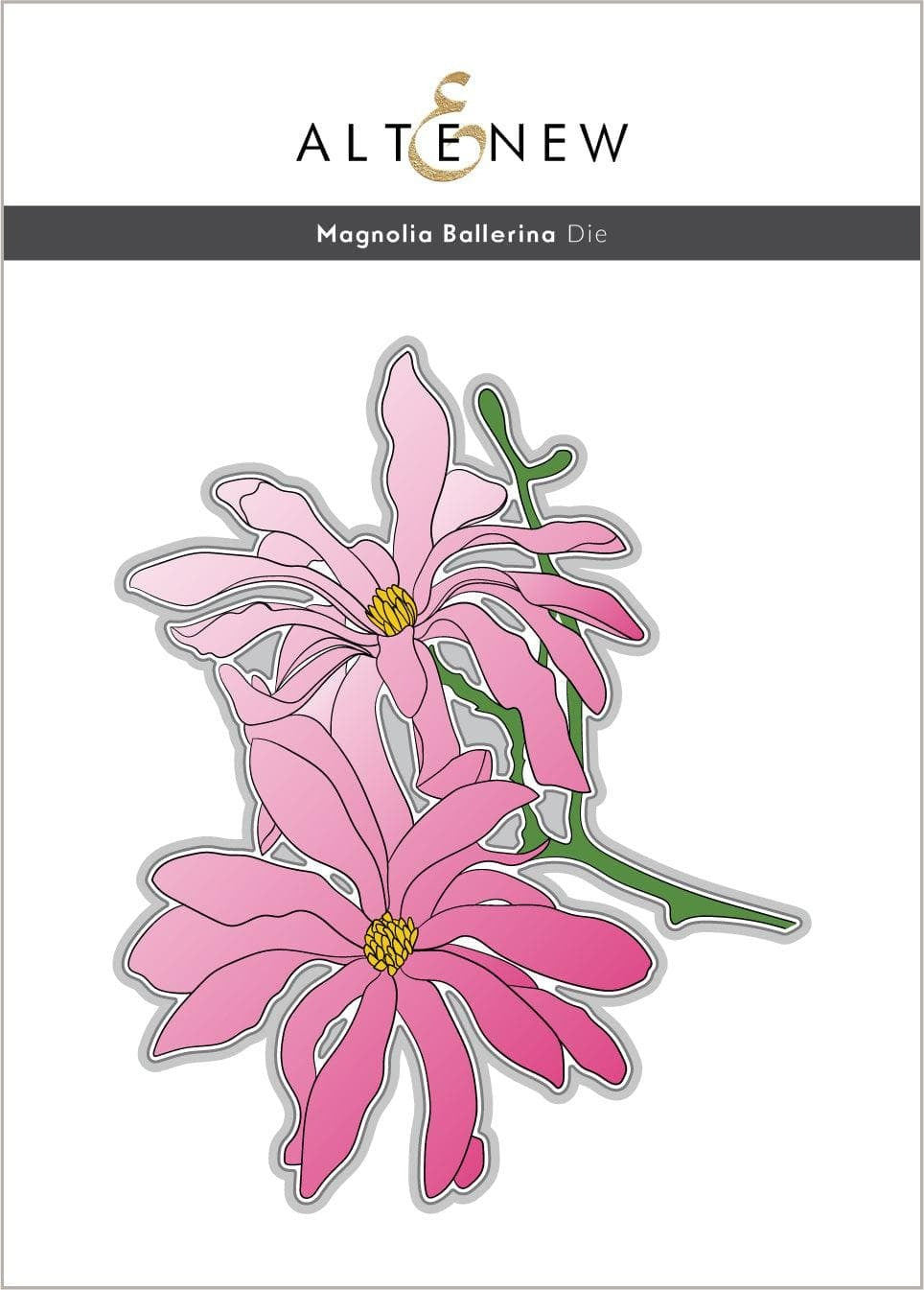 Magnolia Ballerina Simple Coloring Stencil