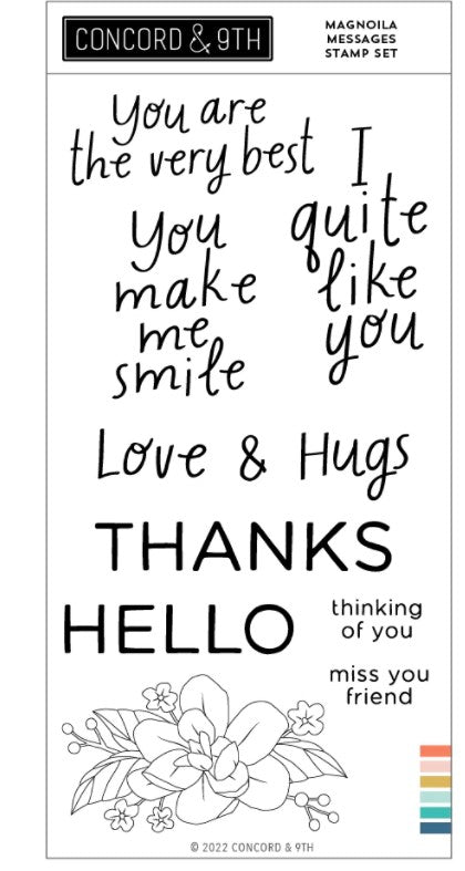 Magnolia Messages Stamp Set