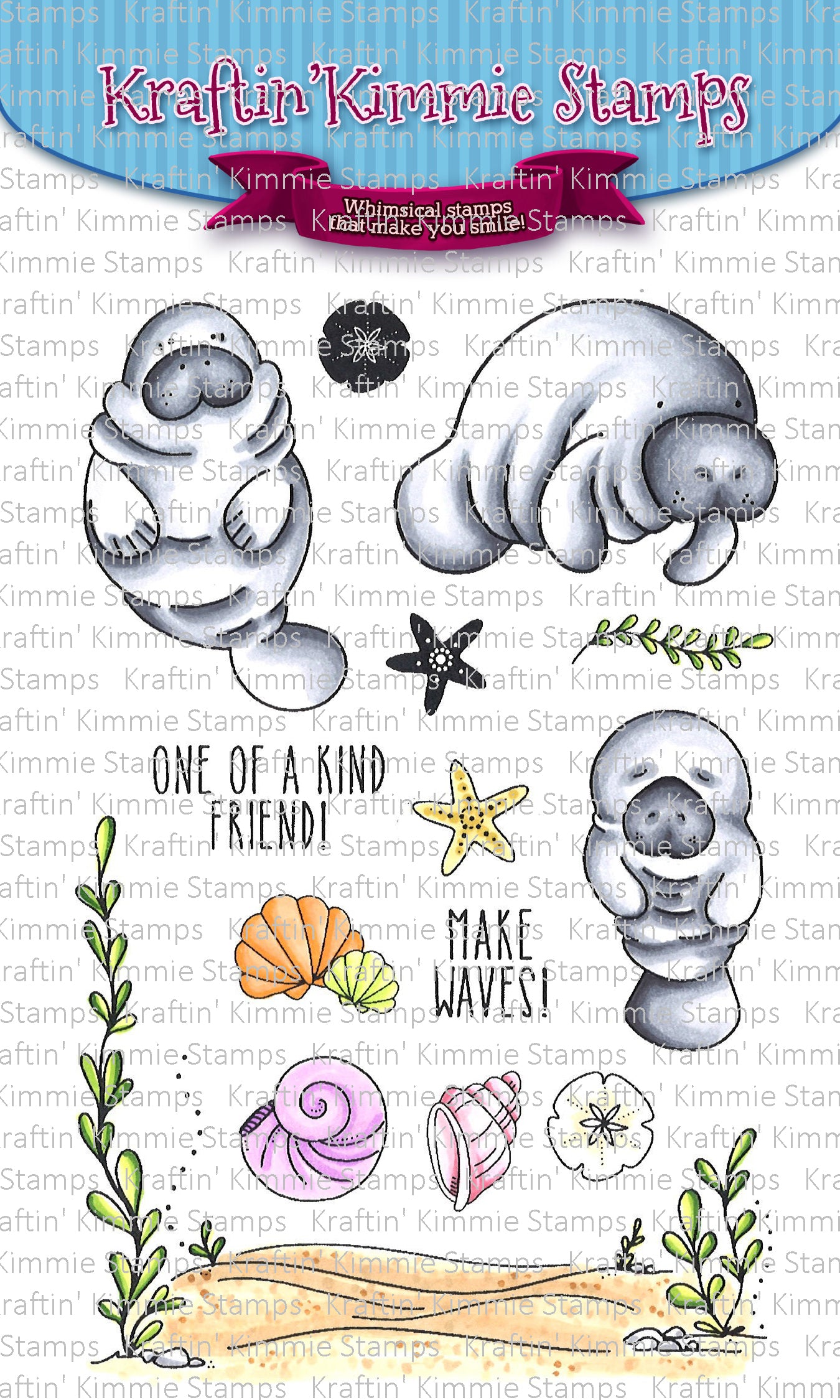 Manatee Pals Stamp Set