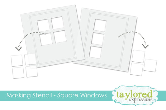 Masking Stencils - Square Windows