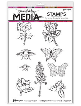 Scribbly Flowers & Insects Stamp Set