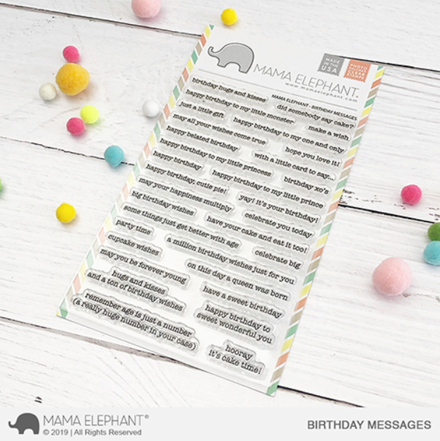 Birthday Messages Stamp Set