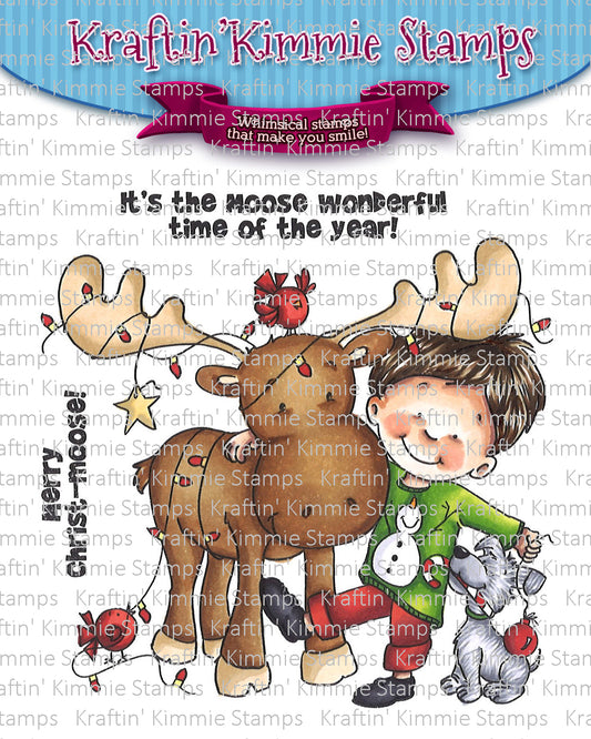 Merry Christ-Moose Stamp Set