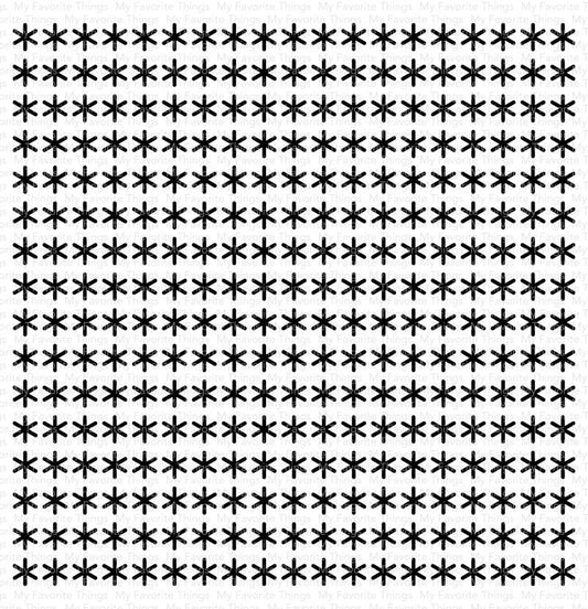 Simple Snowflakes Background Stamp