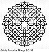 Moroccan Mosaic Background Stamp