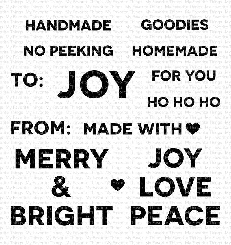 Holiday Tag Talk Stamp Set