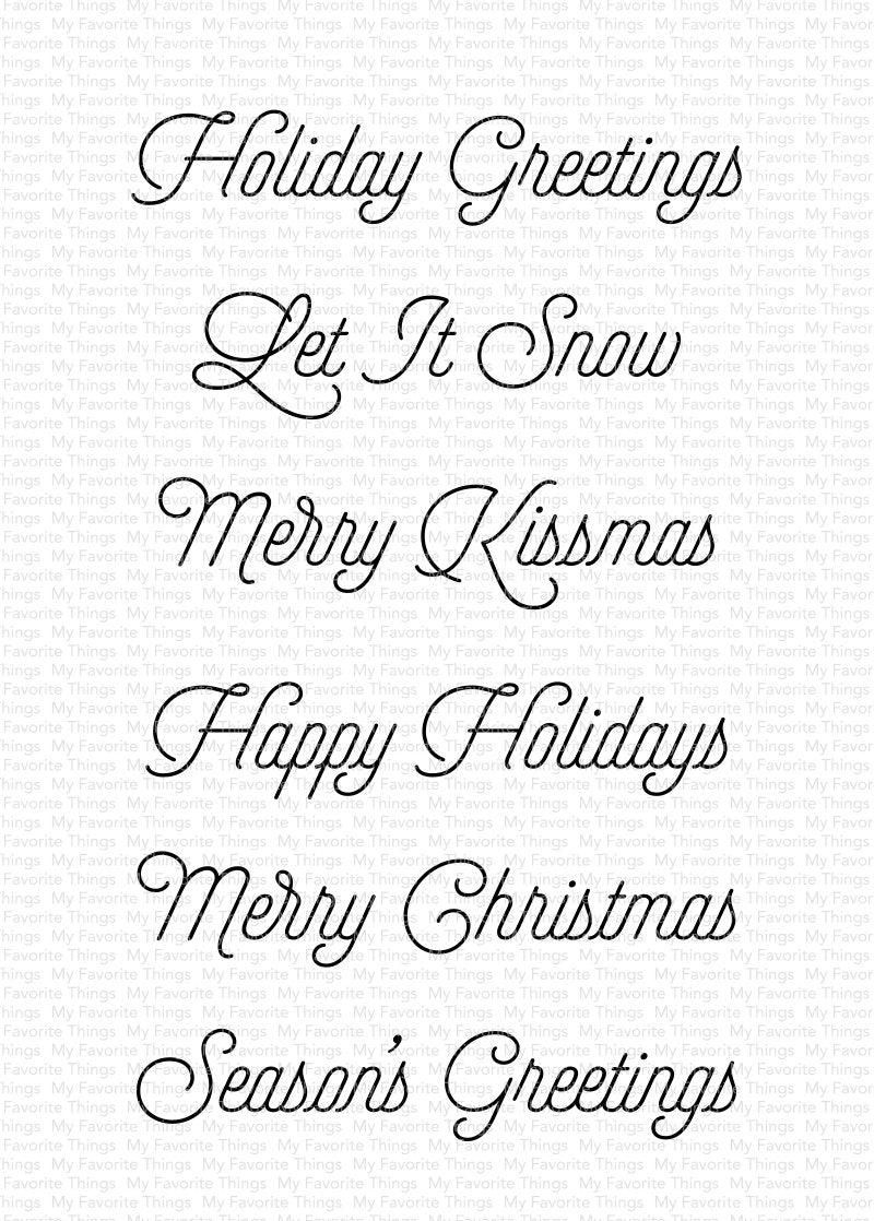 Snow Globe Greetings Stamp Set