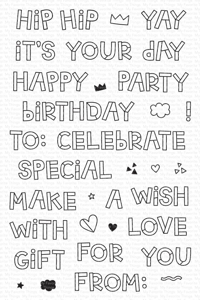 Hip Hip Yay Day Stamp Set