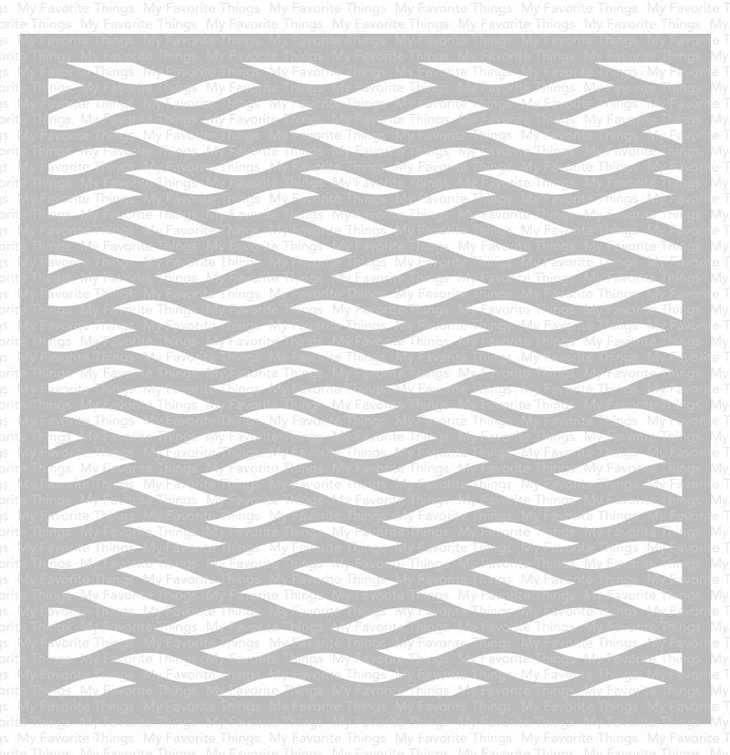 Wavy Lines Stencil