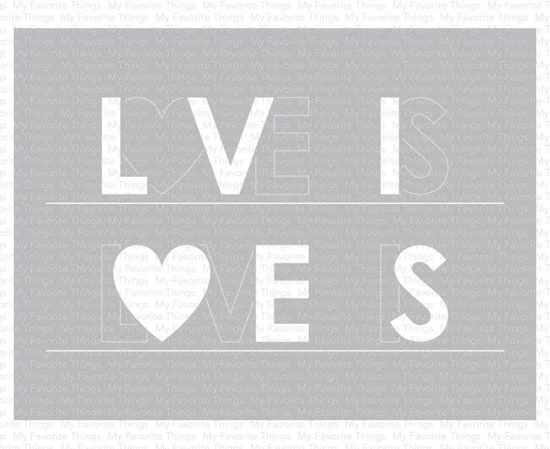 Love Is Love Stencil