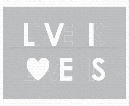 Love Is Love Stencil