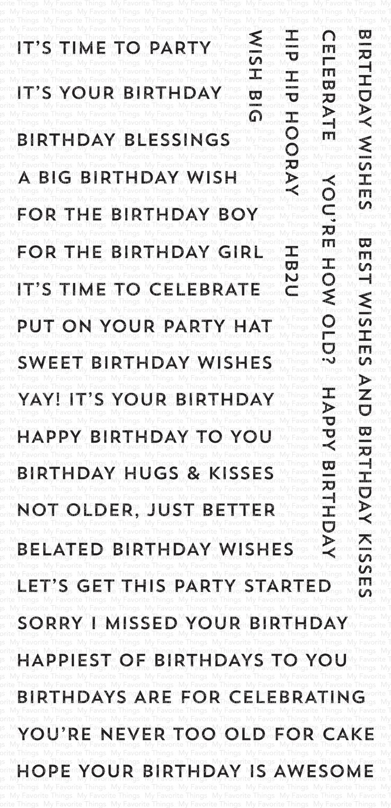 Bitty Birthday Wishes Stamp Set