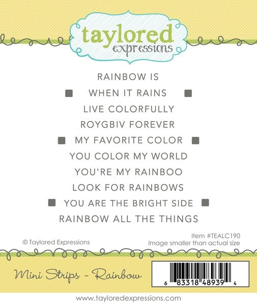 Mini Strips - Rainbow Stamp Set