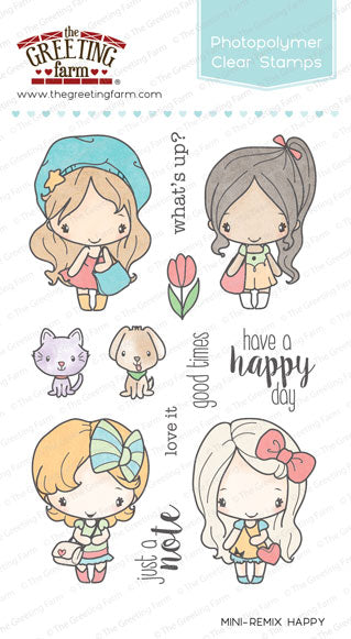 Mini Remix Happy Stamp Set