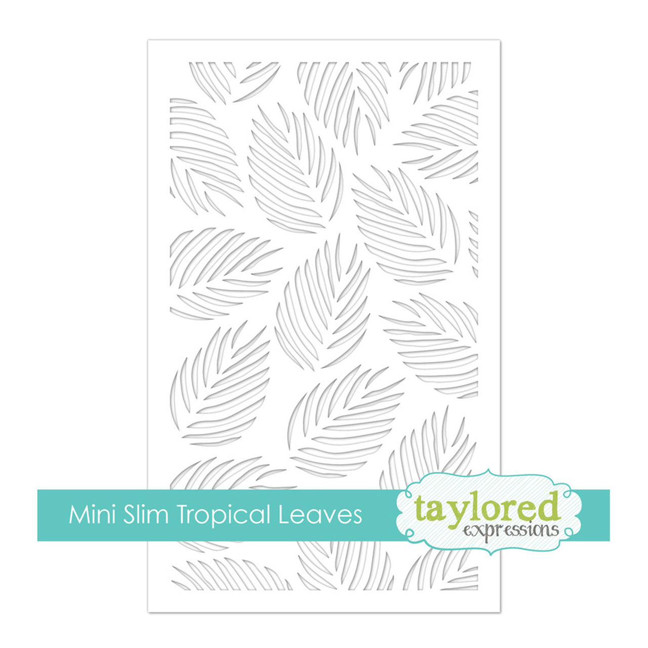Mini Slim Stencil - Tropical Leaves