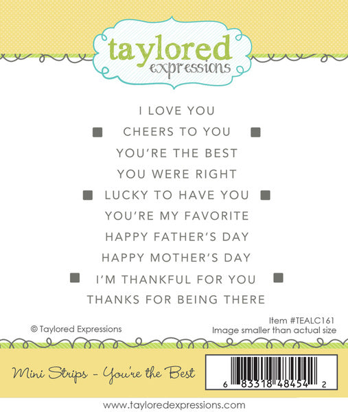 Mini Strips - You're the Best Stamp Set