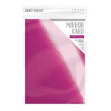 Glossy Mirror Cardstock 8.5 x 11 Magnificent Magenta