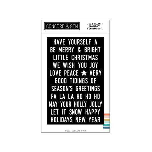 Mix & Match Holiday Sentiments Stamp Set