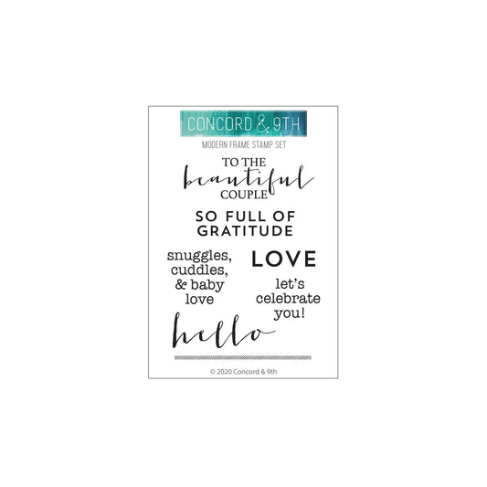 Modern Frame Stamp Set