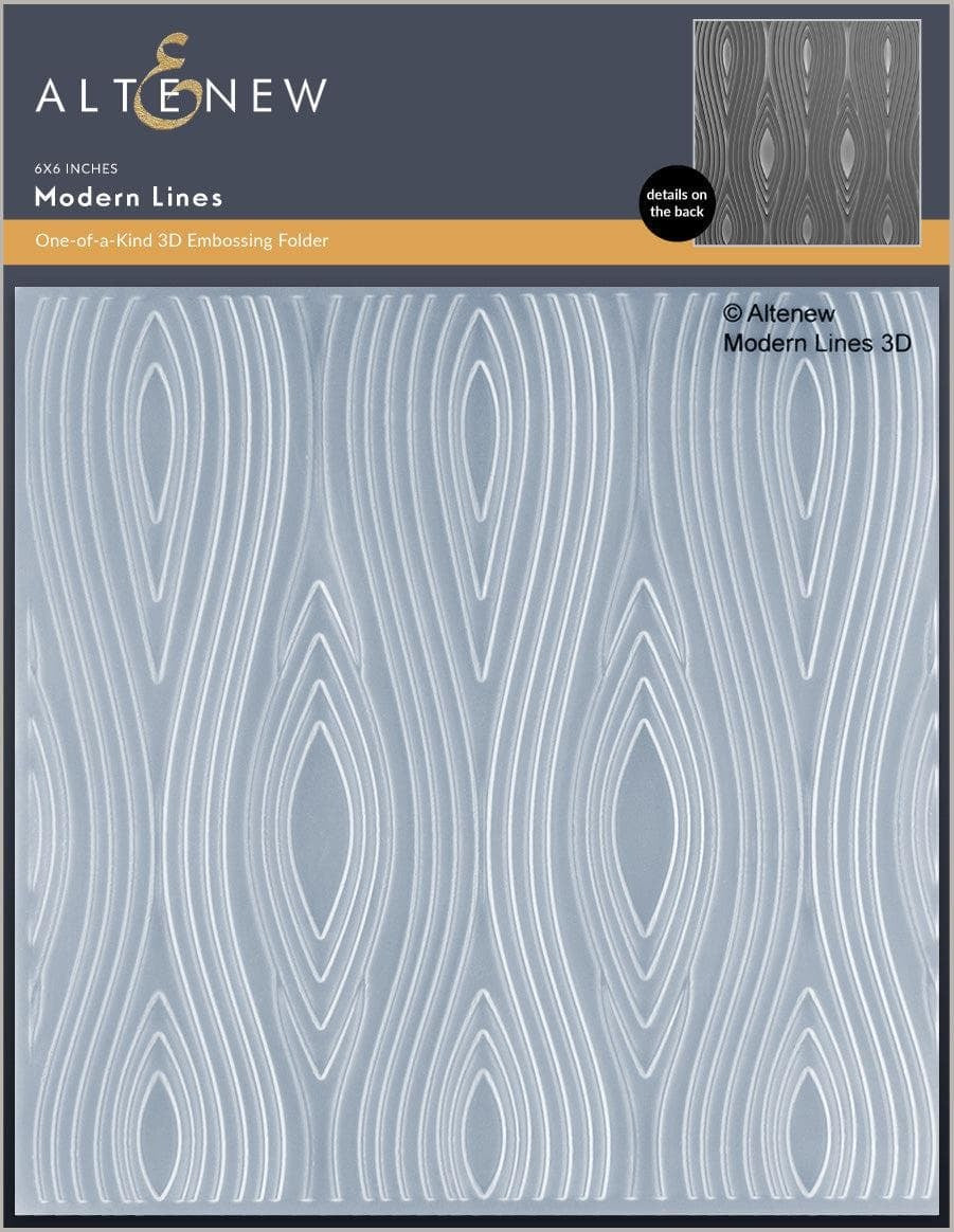 Modern Lines 3D Embossing Folder