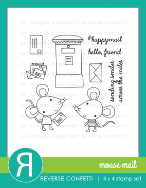 Mouse Mail Stamp Set