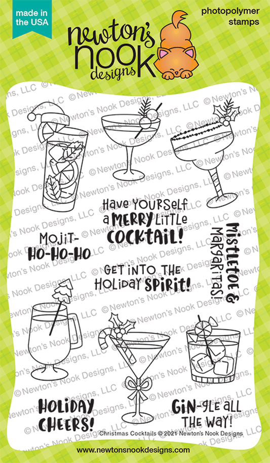 Christmas Cocktails Stamp Set
