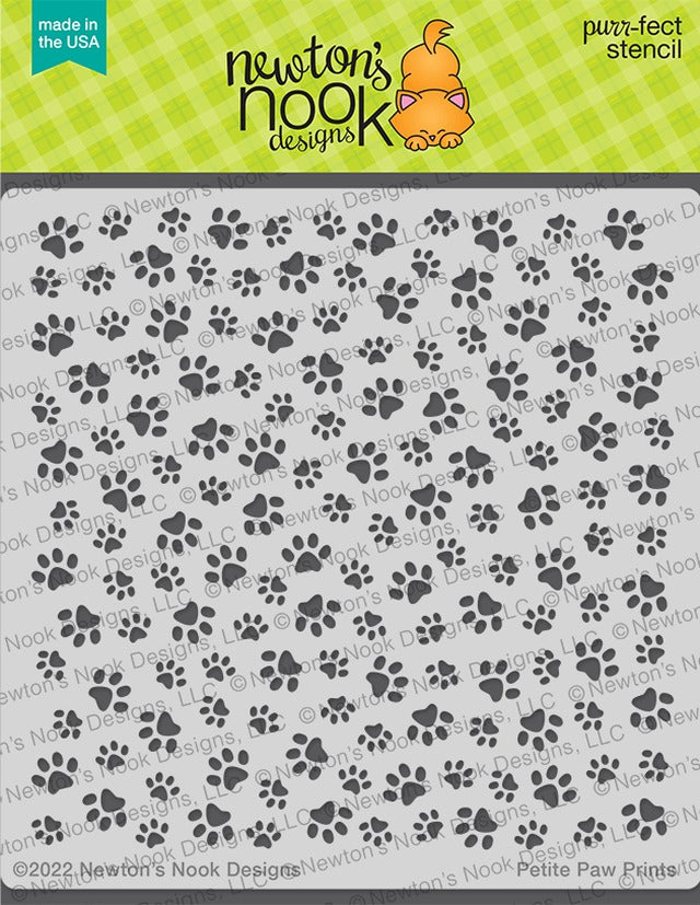 Petite Paw Prints Stencil