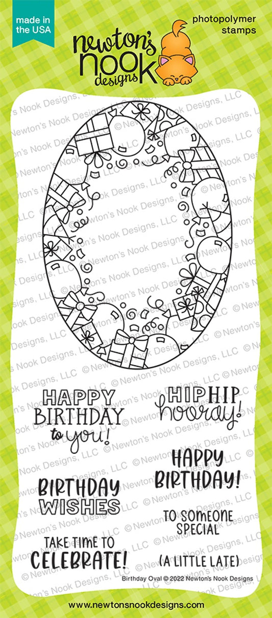 Birthday Oval Stamp Set