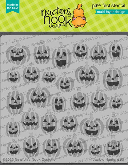 Jack-o'-lantern Stencil Set