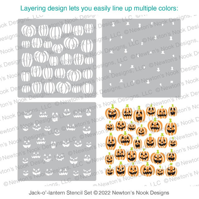 Jack-o'-lantern Stencil Set