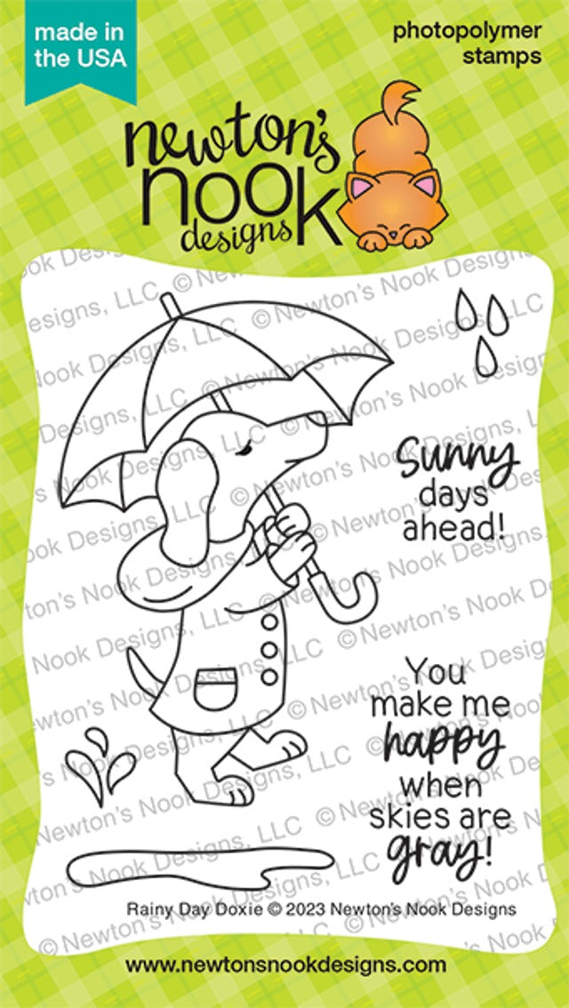 Rainy Day Doxie Stamp Set