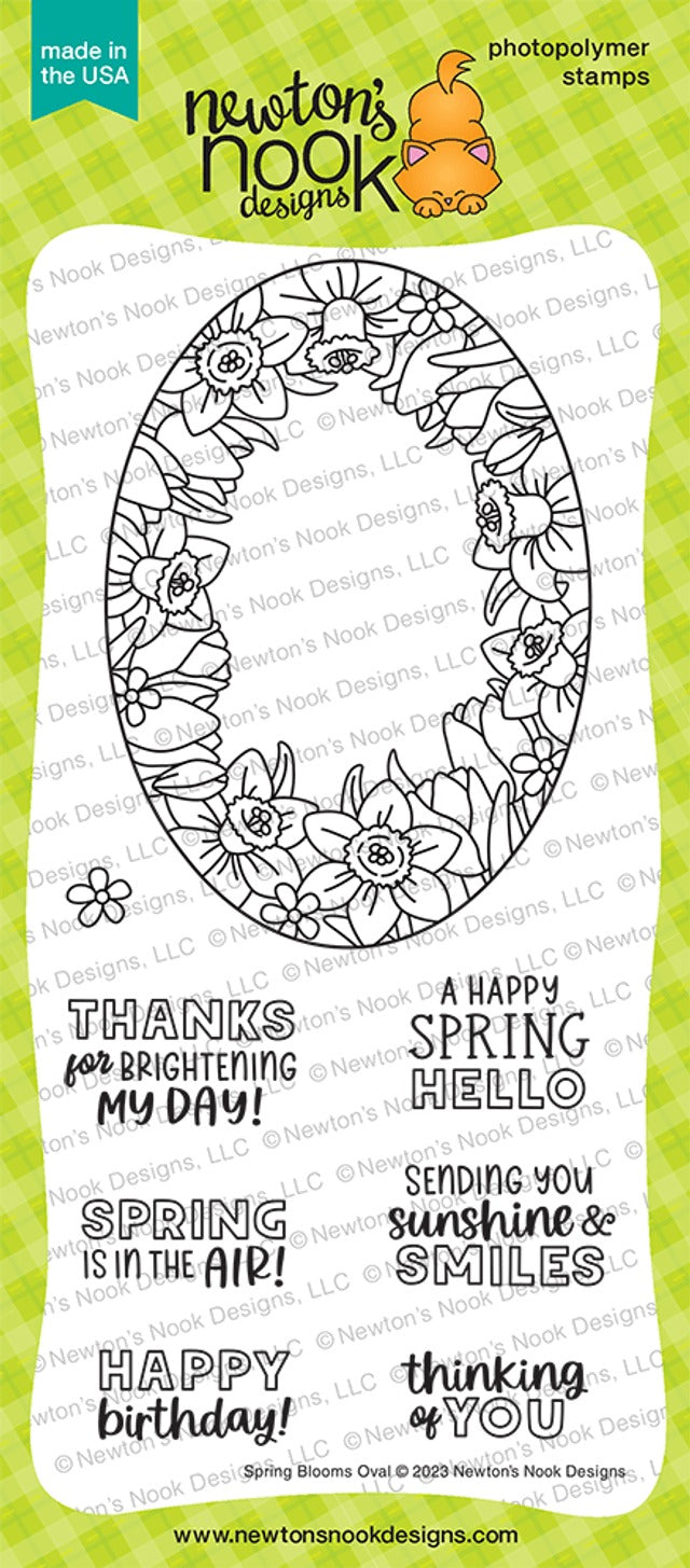 Spring Blooms Oval Stamp Set