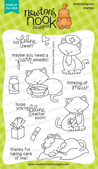Newton's Sick Day Stamp Set