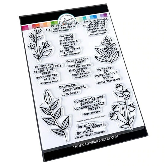 Notable & Quotable Sentiments Stamp Set