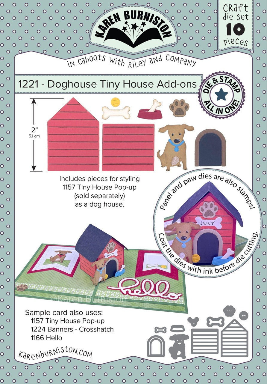 Doghouse Tiny House Add-Ons Stamping Die