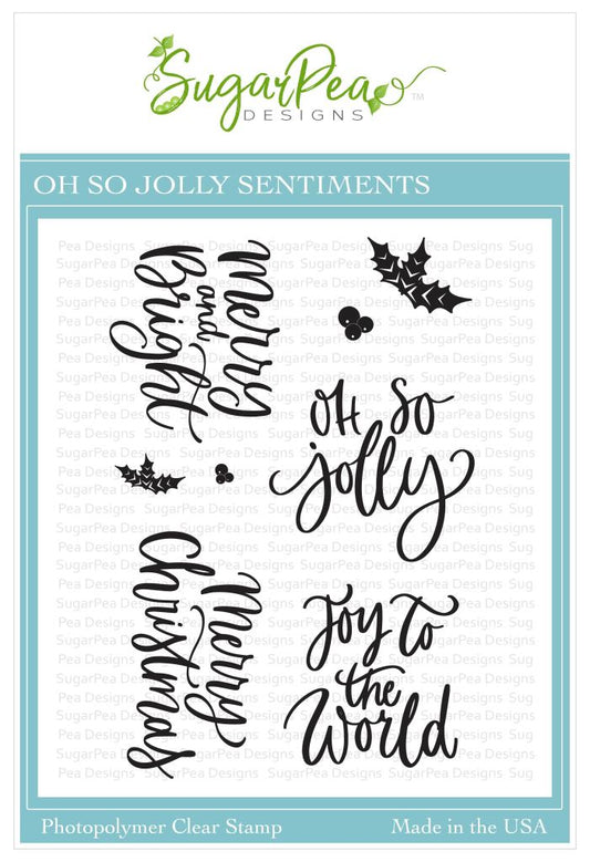 Oh So Jolly Sentiments Stamp Set