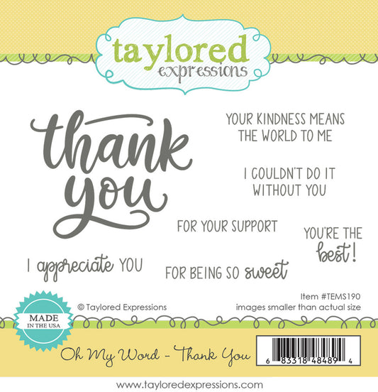 Oh My Word - Thank You Stamp Set