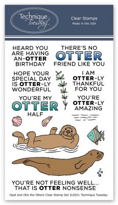 Opal and Otis the Otters Stamp Set