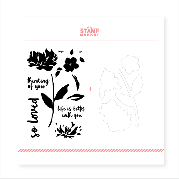 Painted Peony Stamp & Die Bundle