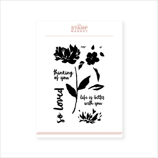 Painted Peony Stamp Set